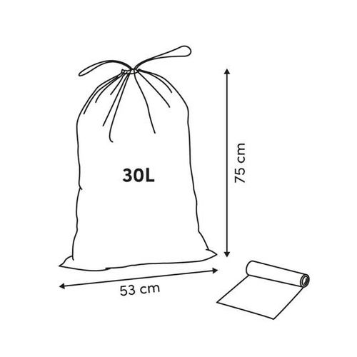 Sac poubelle 30L - Transparent