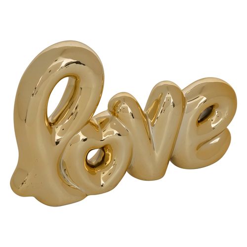 Mot à poser L. 21 cm LOVE Doré ou argenté