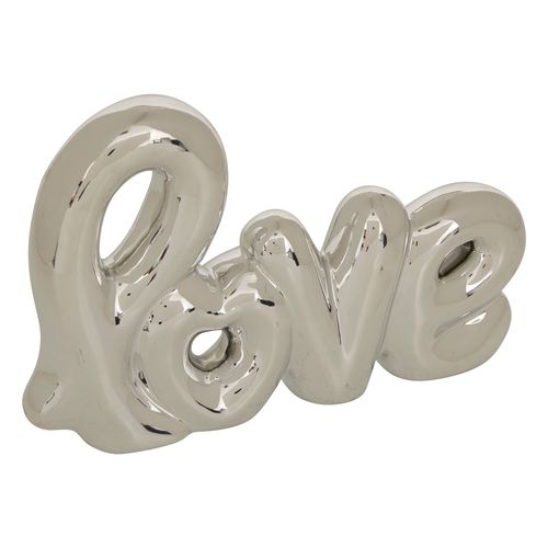 Mot à poser L. 21 cm LOVE Doré ou argenté