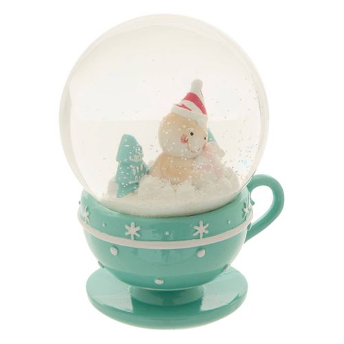 Boule Neige Mug Vert 100mm