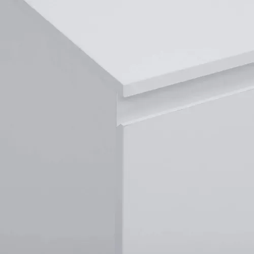Commode 3 Tiroirs 78 Cm Dolo Blanc