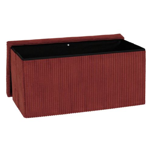 Pouf Pliant Double Arum Côtelé 76 X 38 Cm Ambre