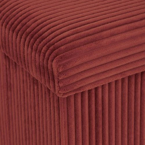 Pouf Pliant Double Arum Côtelé 76 X 38 Cm Ambre