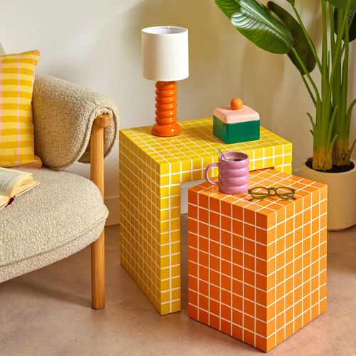 Lampe Vinas Orange H33cm