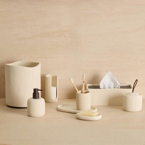 Pot À Brosse À Dents Oleya Beige