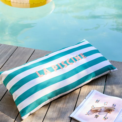 Coussin extérieur 35x75 cm POOLSIDE Vert vue d'ambiance 1