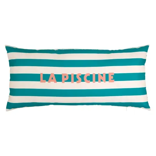 Coussin extérieur 35x75 cm POOLSIDE Vert vue de face