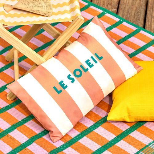 Coussin extérieur 30x50 cm POOLSIDE Terracotta vue détaillée