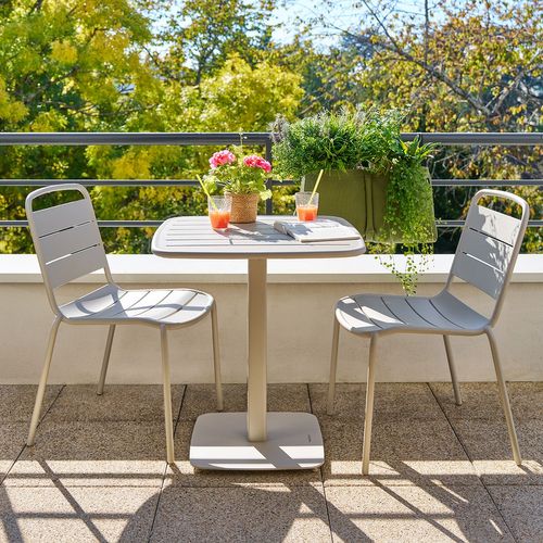 Table De Jardin Carrée 2 Places Alegoria - Argile