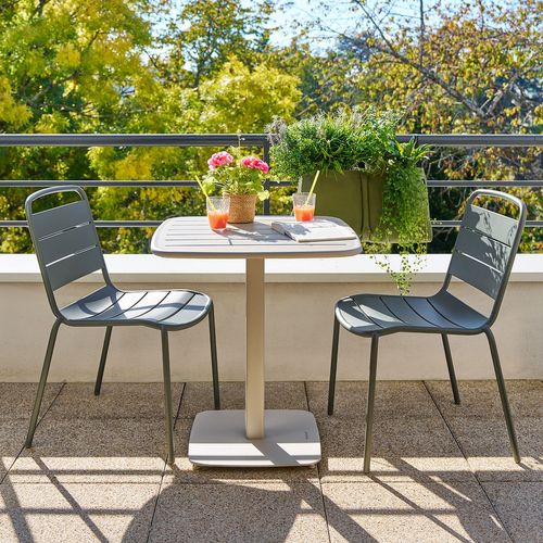 Table De Jardin Carrée 2 Places Alegoria - Argile
