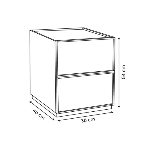 Chevet 2 Tiroirs Framy 54 Cm 5five