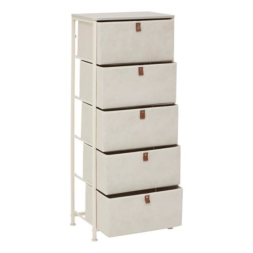 Chiffonnier 5 Tiroirs Tissa Beige
