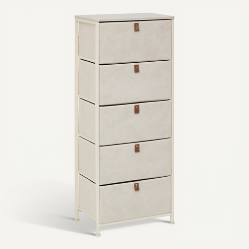 Chiffonnier 5 Tiroirs Tissa Beige