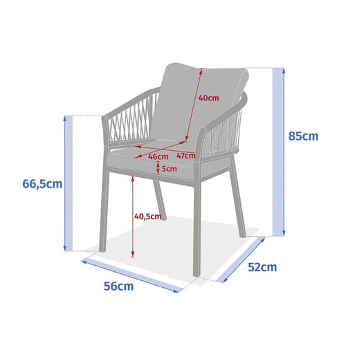 Fauteuil Oriengo Mailles Macchiato/café Hespéride