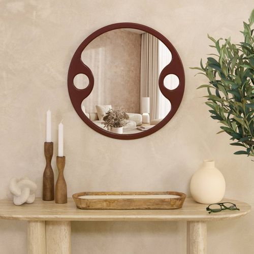 Miroir Austin D50cm Bordeaux