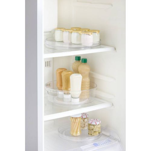 Organiseur Rotatif Smart Fridge D24cm Transparent