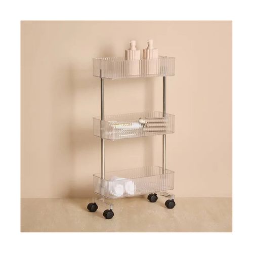 Desserte 3 Niveaux Plastor 40 Cm Pet Transparent 5five