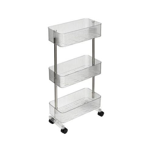 Desserte 3 Niveaux Plastor 40 Cm Pet Transparent 5five