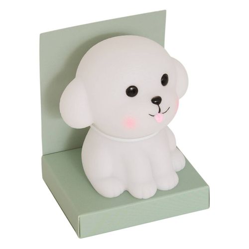 Veilleuse Chien Enfant Softy Blanc 9,5x8x9,9 Cm