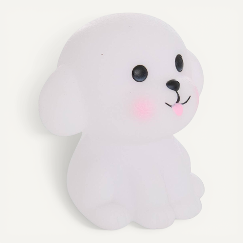 Veilleuse Chien Enfant Softy Blanc 9,5x8x9,9 Cm