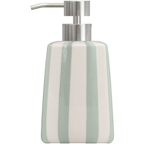 Distributeur de savon STRIO Blanc / Céladon vue de face