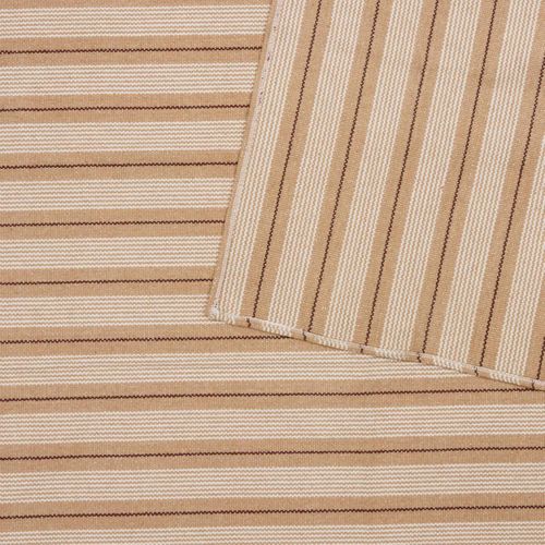 Tapis Groove 170x120cm Rayé Beige Lin