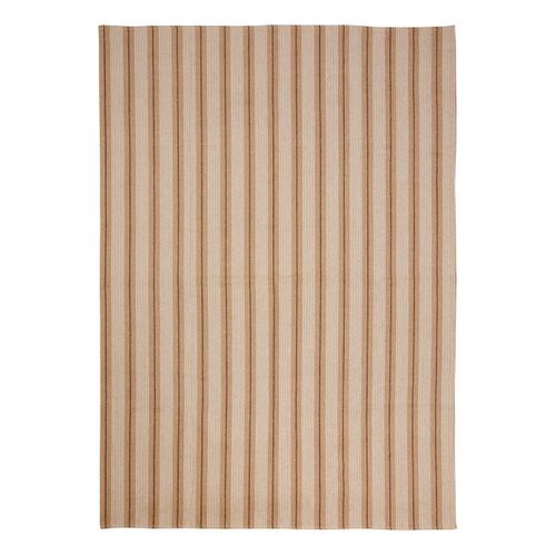 Tapis Groove 170x120cm Rayé Beige Lin