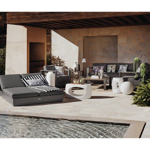 Housse De Coussin D'extérieur Tileo 40x40cm Déperlant Beige