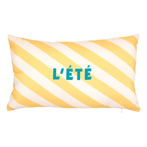 Coussin extérieur 30x50 cm POOLSIDE Jaune vue 3/4