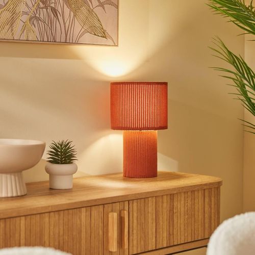 Lampe à poser terra H. 28 cm JOLINA Terracotta