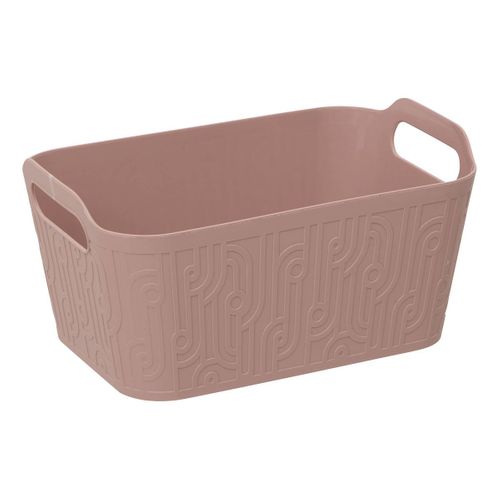 Panier Rangement Arche 4,5l Rose Clair