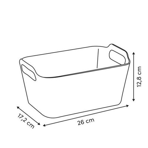 Panier Rangement Arche 4,5l Rose Clair