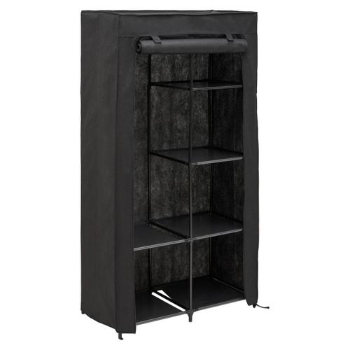 Penderie Dressy Rectangulaire 88x165cm Noir