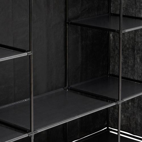 Penderie Dressy Rectangulaire 155x165cm Noir