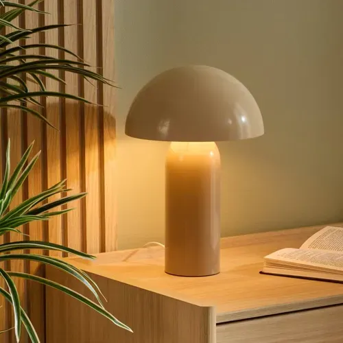 Lampe de chevet H. 36 cm LITO Beige vue d'ambiance 1