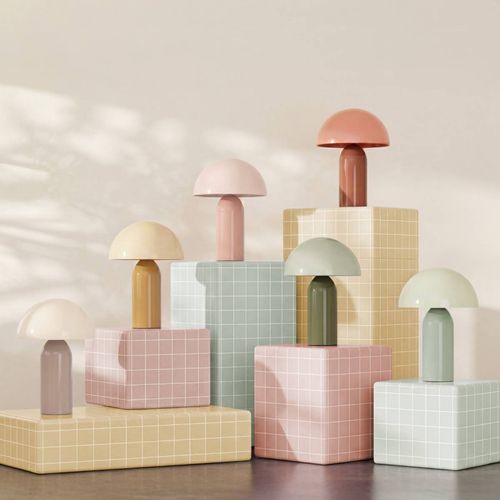 Lampe de chevet H. 36 cm LITO Beige