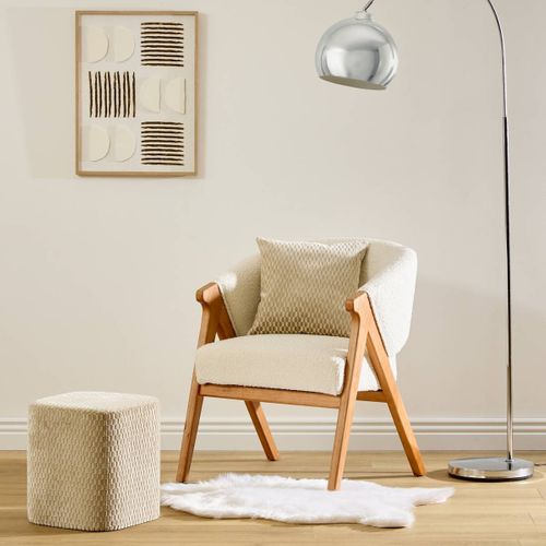 Coussin Selia Carré 40x40cm Beige