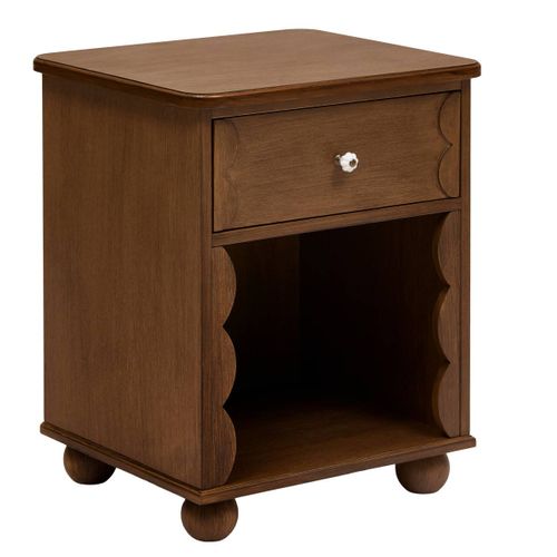 Table De Chevet 1 Tiroir Mona 40x44,5cm Marron