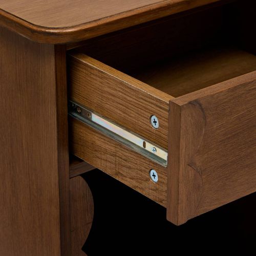 Table De Chevet 1 Tiroir Mona 40x44,5cm Marron