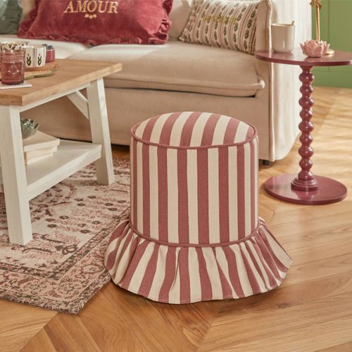 Pouf Fiora Rond D.36cm Rose