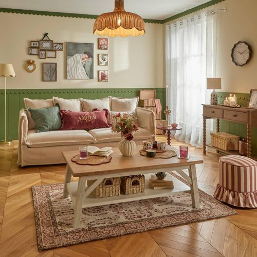 Pouf Fiora Rond D.36cm Rose