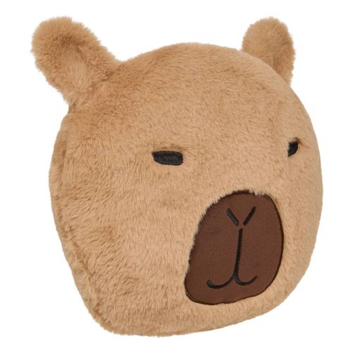 Coussin Tête Capy Rond 30x30cm Marron
