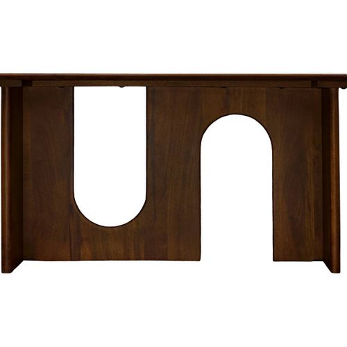 Table À Manger Shelty Rectangulaire 90x180cm 6 Places Marron