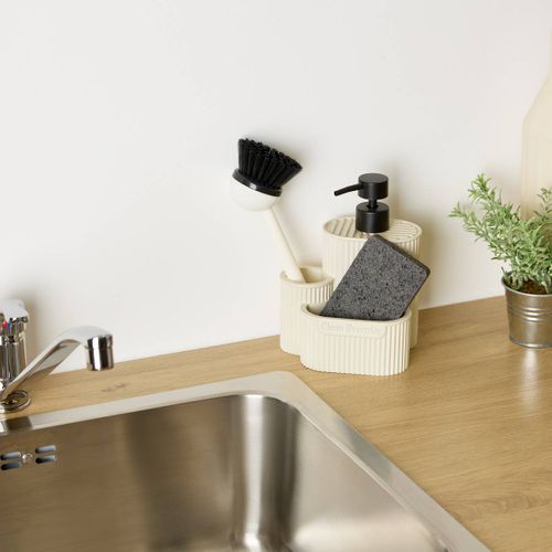 Distributeur De Savon Terra Rectangulaire 400ml Beige