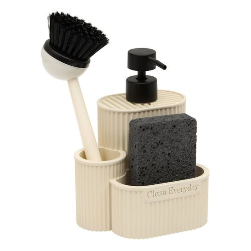 Distributeur De Savon Terra Rectangulaire 400ml Beige
