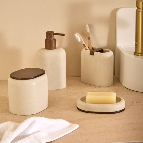 Distributeur De Savon Argileo Ovale 350ml Beige