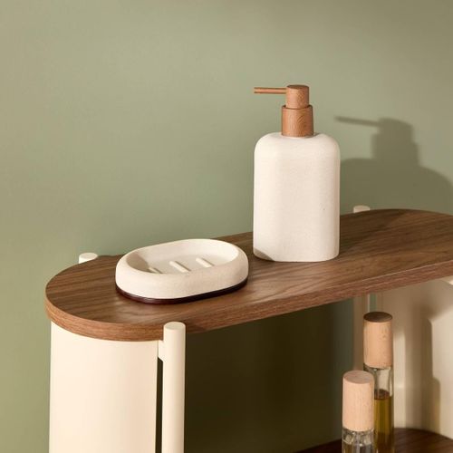 Distributeur De Savon Argileo Ovale 350ml Beige
