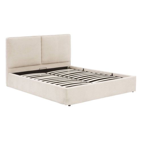 Lit Coffre Wonta Rectangulaire 160x200cm Beige