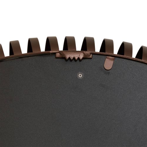 Miroir Barrel Rond D.90cm Marron