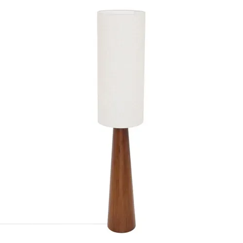Lampadaire en bois H. 150 cm SERGIO Marron vue 3/4